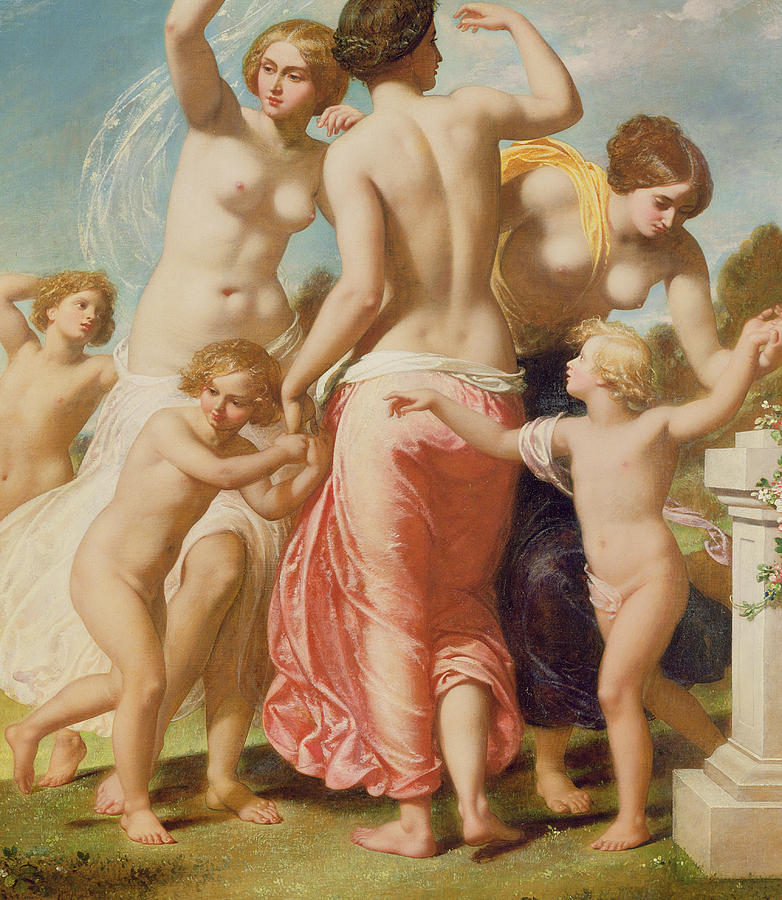 Nude Painting - The Three Graces by William Edward Frost