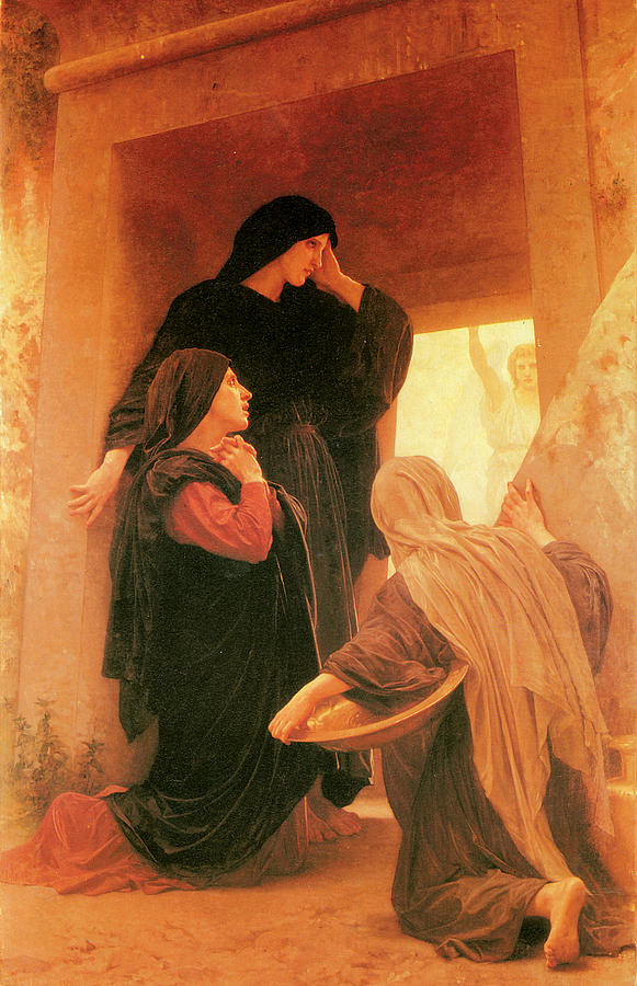 Jesus Christ Painting - The Three Marys at the Tomb by Adolphe William Bouguereau
