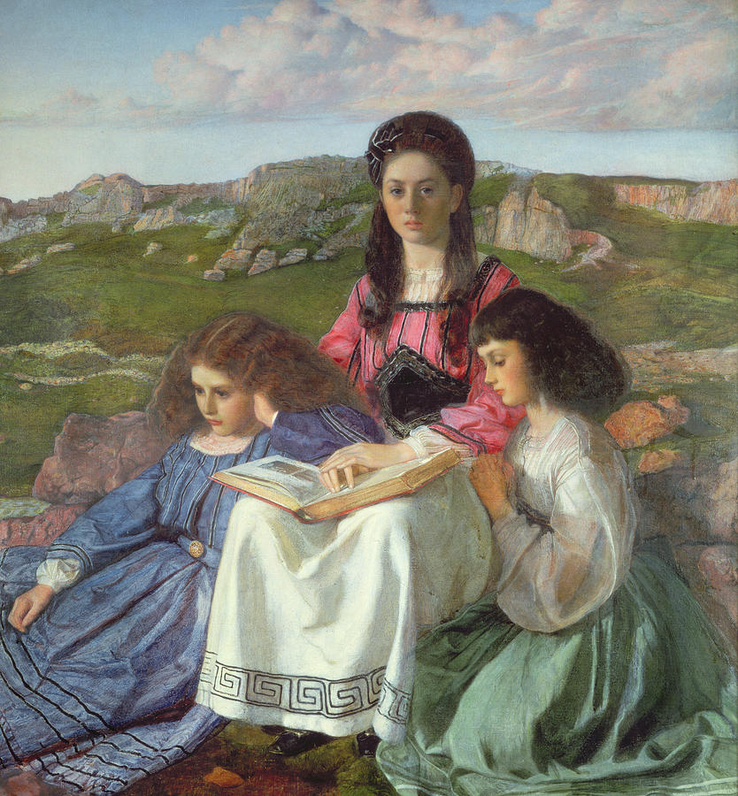 The Three Sisters of Dean Liddell Painting by William Blake Richmond