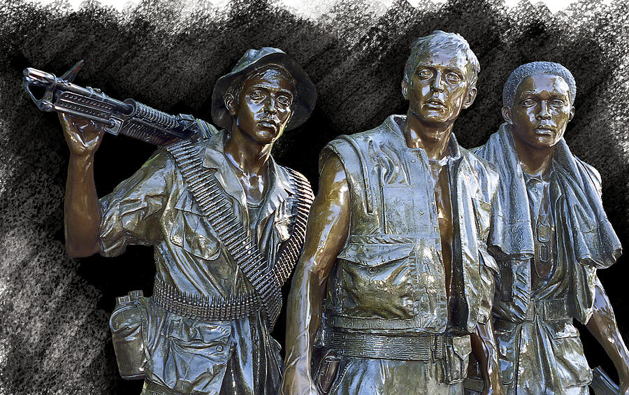 Vietnam Photograph - THE THREE WARRIORS of VIETNAM by Daniel Hagerman Vietnam Photograph - THE THREE WARRIORS of VIETNAM by Daniel Hagerman