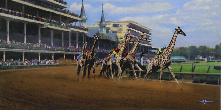 The Thunder of Hooves Painting by David Zimmerman