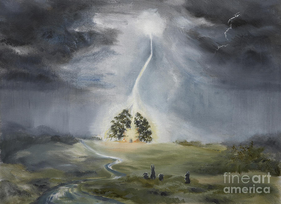 The thunder storm Painting by Kathryn Dalziel