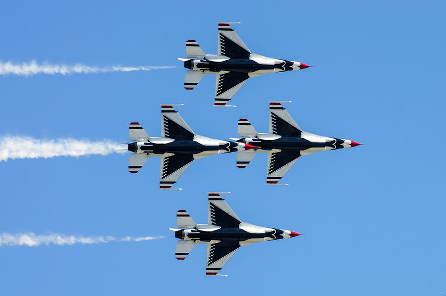 The Thunderbirds. Us Air Force Photograph by Luis Castaneda Inc.