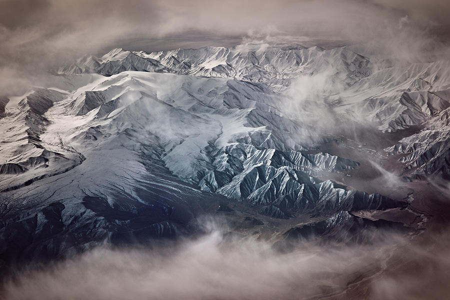 The Tibetan Plateau Photograph by Martin Van Hoecke