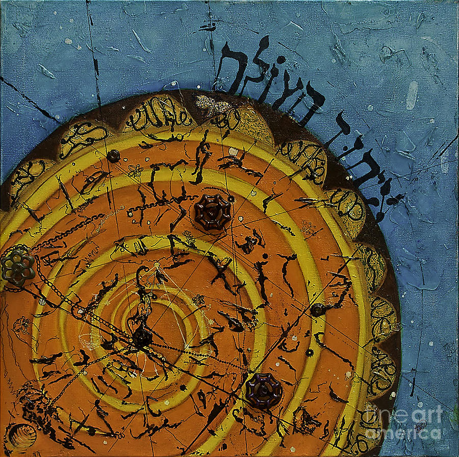 Abstract Painting - The time by Omanuel Areli