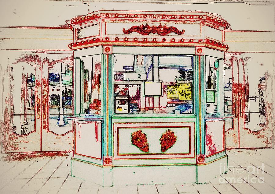 The Tivoli in Colored Pencil and Fresco Photograph by Kelly Awad