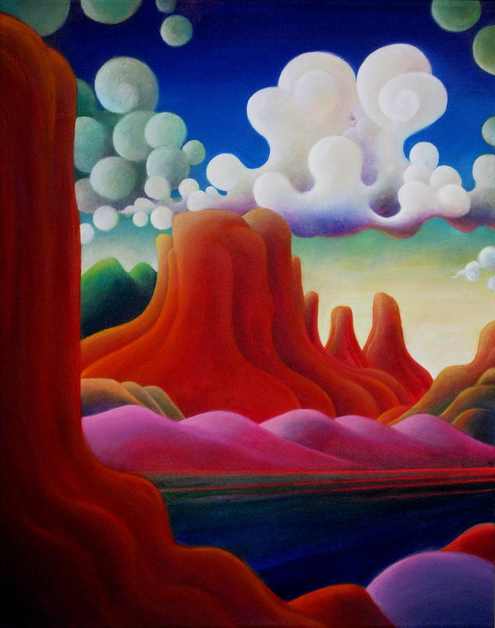 The Tomb_Lake Powell II Painting by Richard Dennis