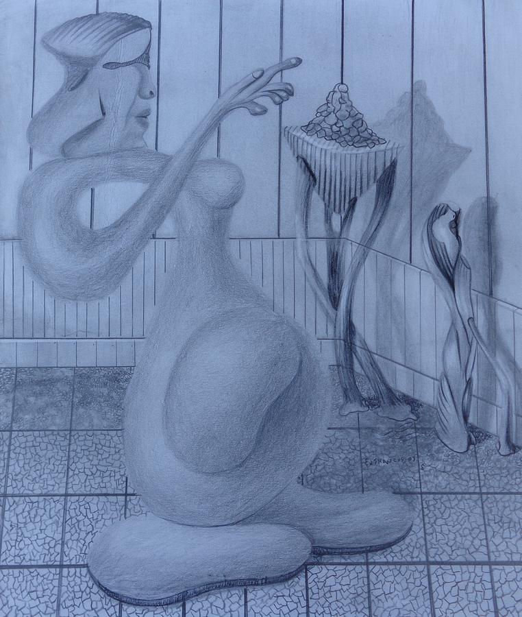 The Touch Drawing by Isaac Leal Fine Art America