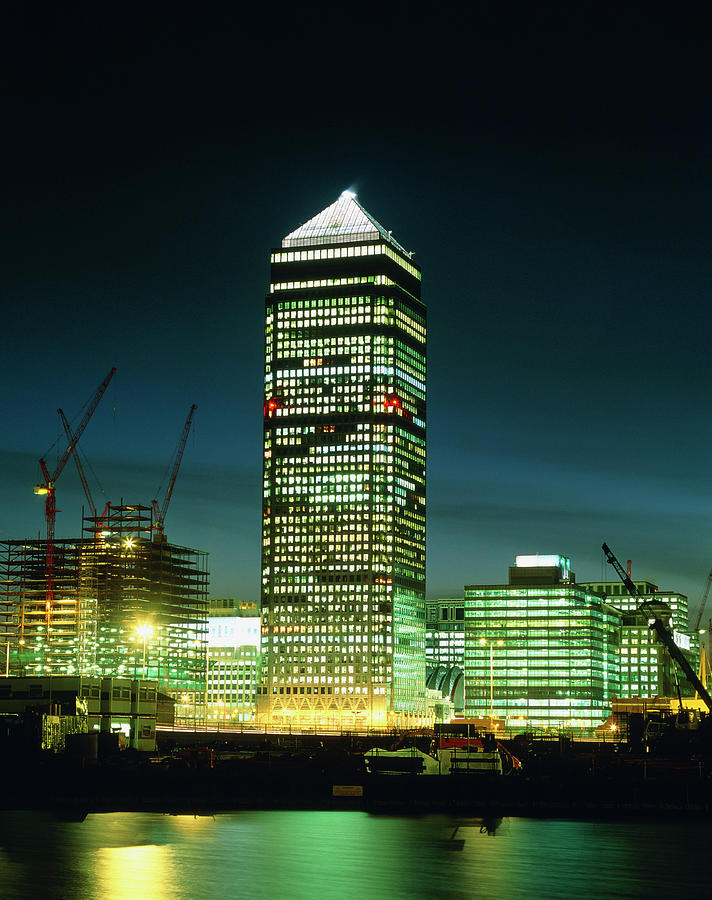 The Tower Block At Canary Wharf Photograph by Martin Bond/science Photo Library