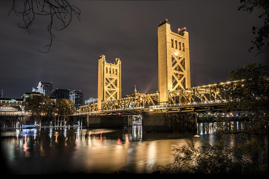 The Tower Bridge In Sacramento California Photograph by Israel Marino
