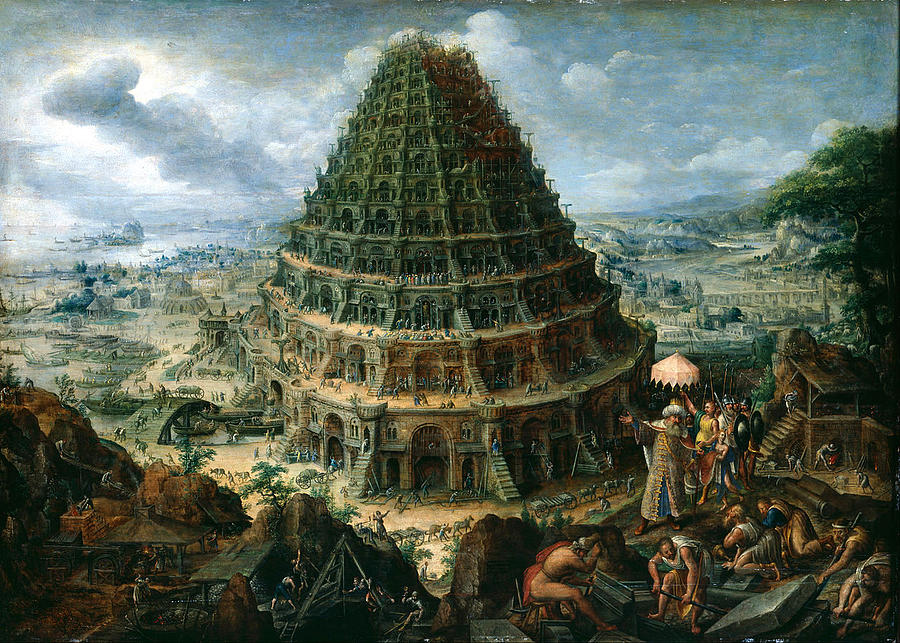 The Tower of Babel. Painting by MotionAge Designs