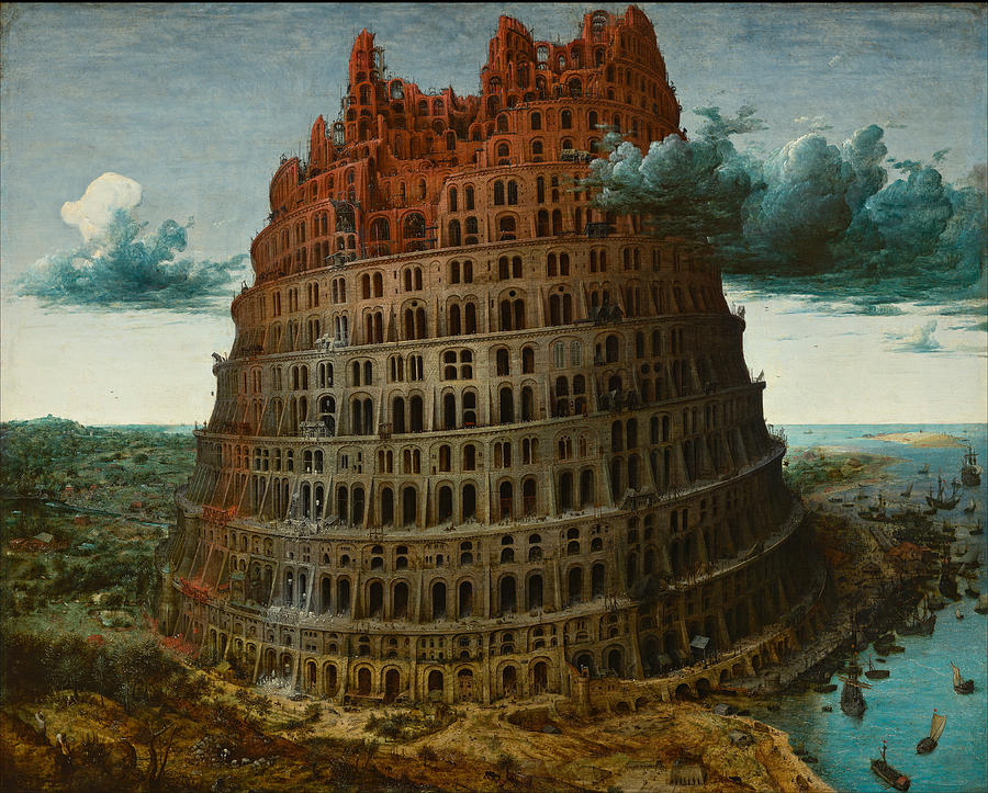 Landscape Painting - The Tower of Babel by Pieter Bruegel the Elder