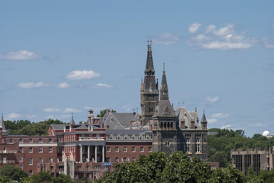 College Photograph - The Towers Of Healy Hall Georgetown University by Lauren Brice College Photograph - The Towers Of Healy Hall Georgetown University by Lauren Brice