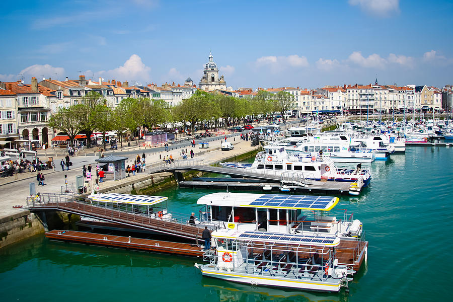 Boat Photograph - The Town and Port of La Rochelle by Nila Newsom