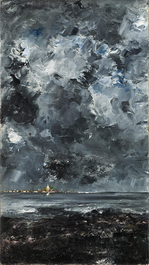 The Town Painting by August Strindberg