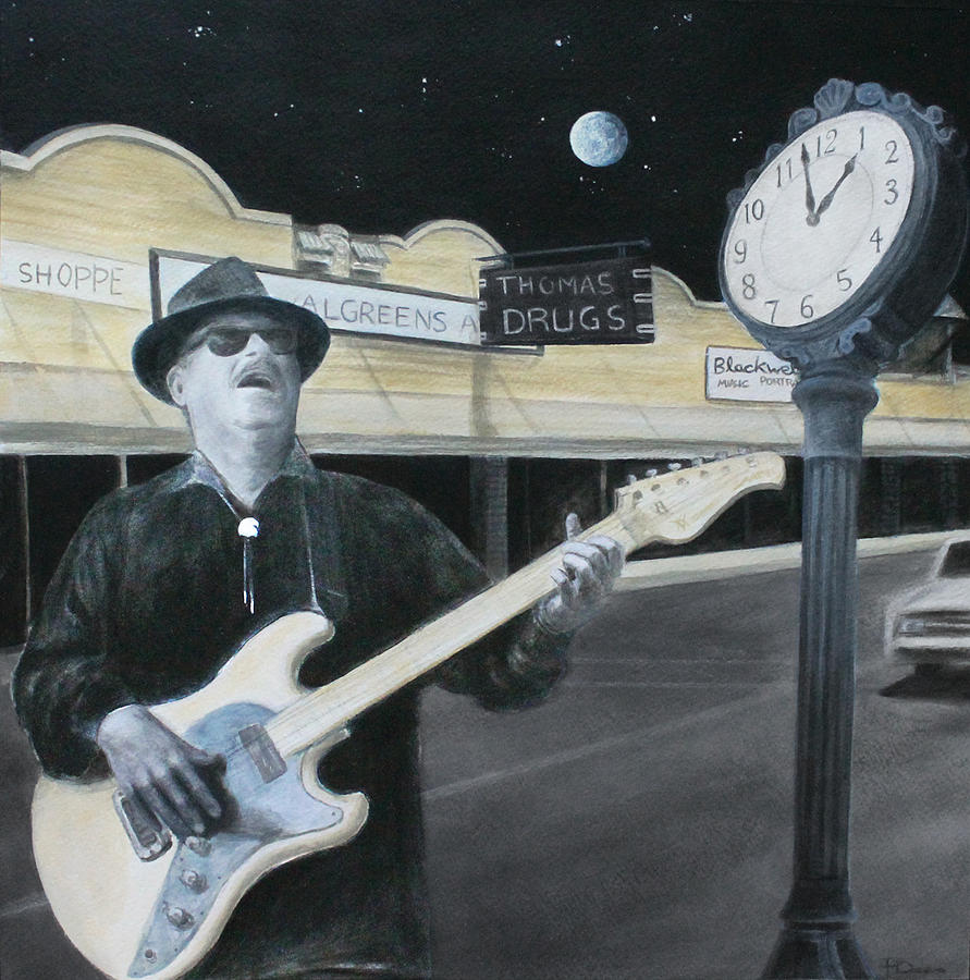 Blues Painting - The Town Crier by Patricia Ann Dees