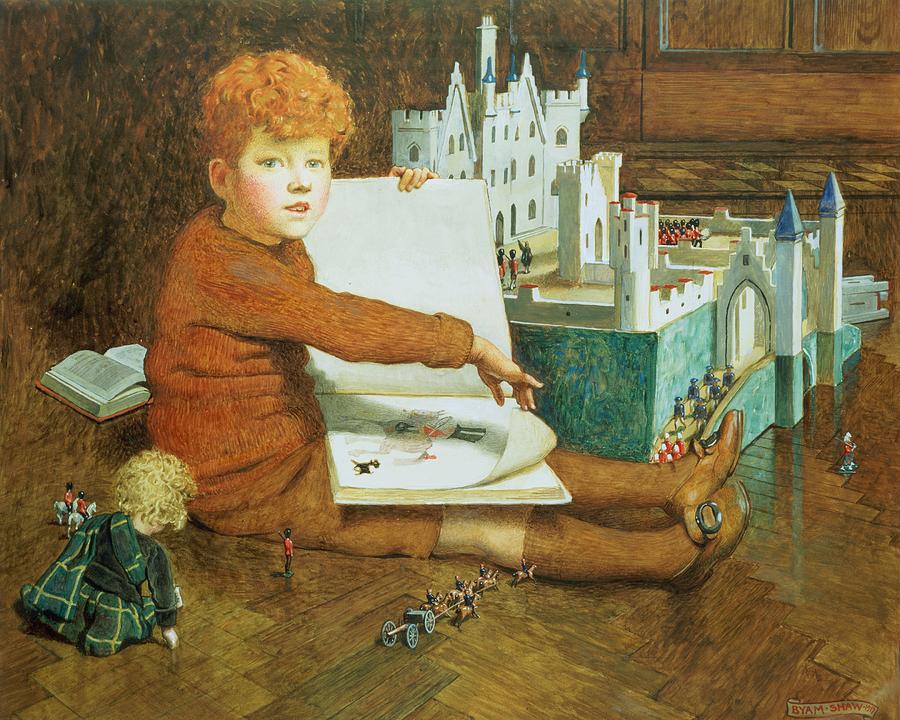 Tin Soldiers Painting - The Toy Castle by John Byam Liston Shaw