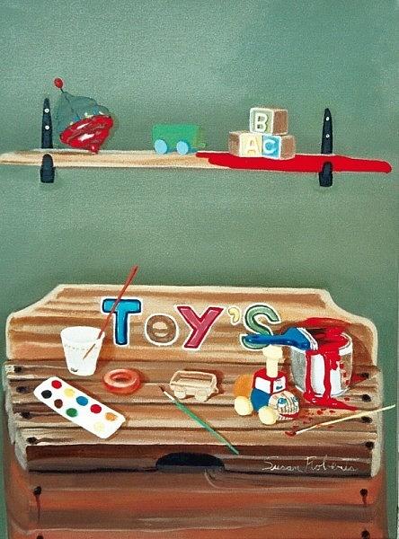 The Toy Chest Painting by Susan Roberts