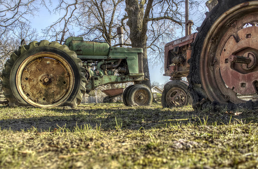 The Tractors of Old Photograph by Jason Politte
