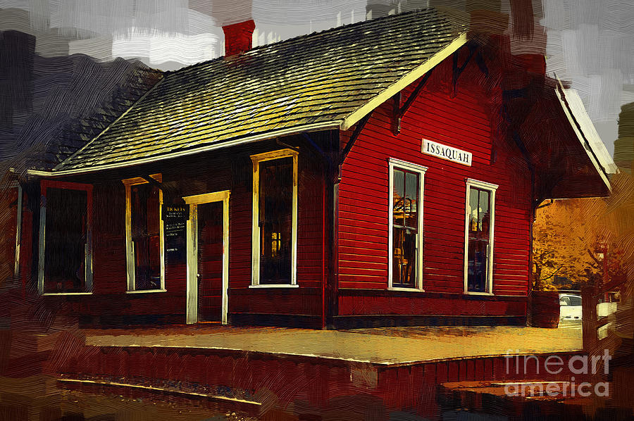 The Train Station Painting by Kirt Tisdale