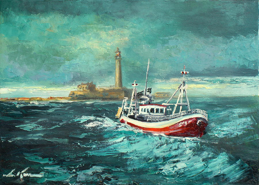 The Trawler Painting by Luke Karcz