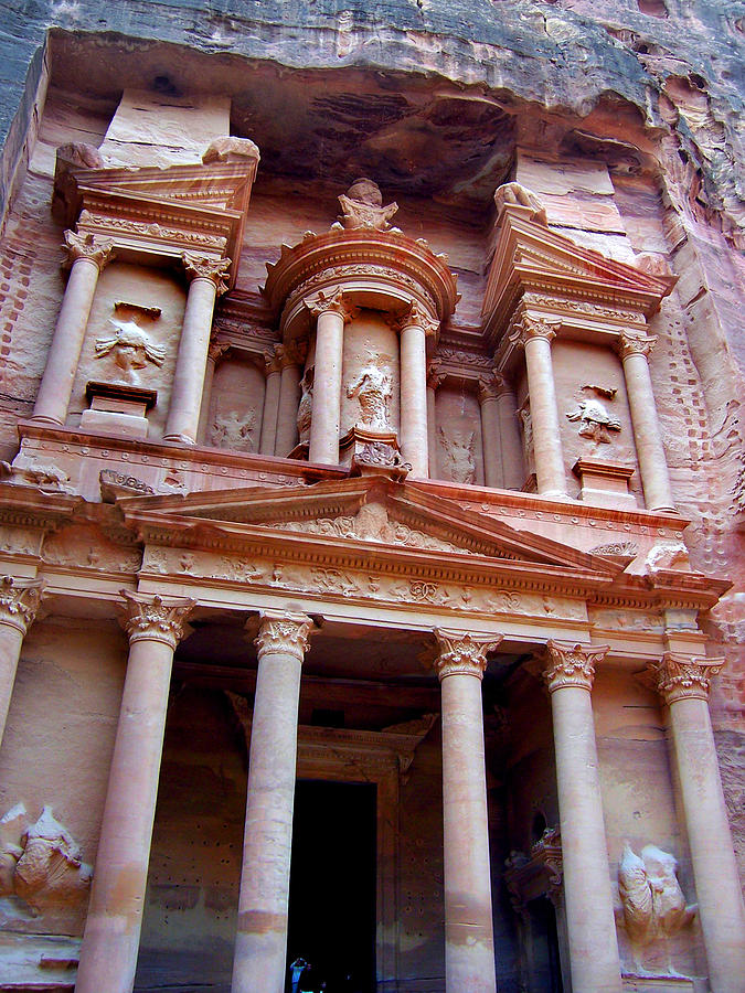 The Treasury at Petra Photograph by David T Wilkinson