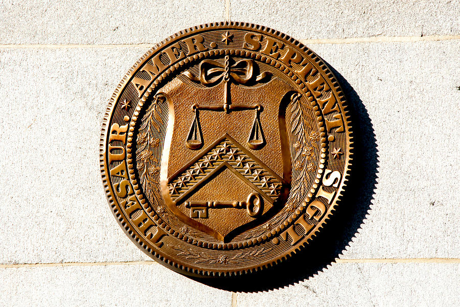 The Treasury Insignia Photograph by Greg Fortier