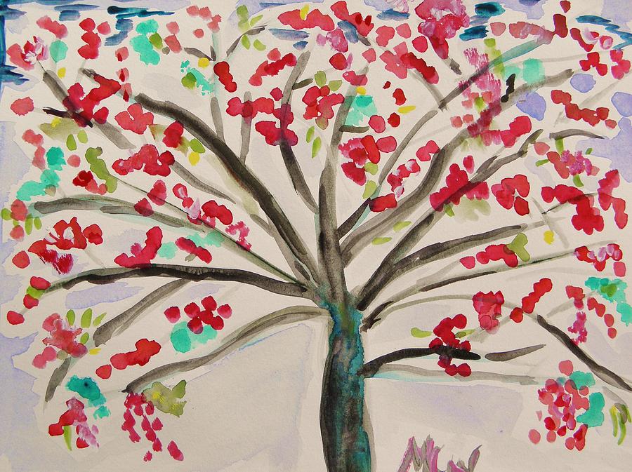 The Tree Blooms Appear Painting by Mary Carol Williams