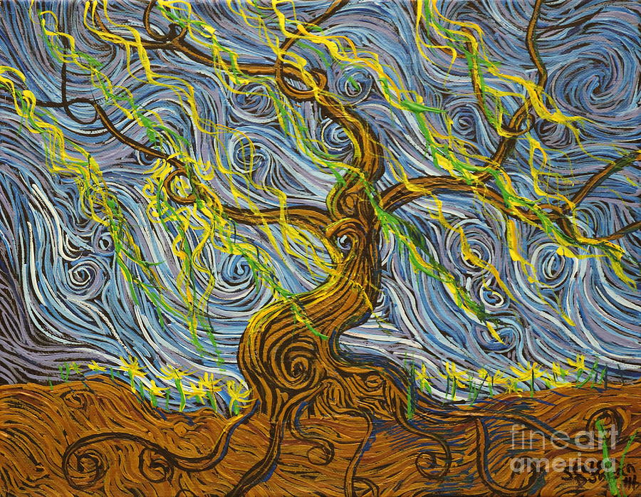 The Tree Have Eyes Painting by Stefan Duncan