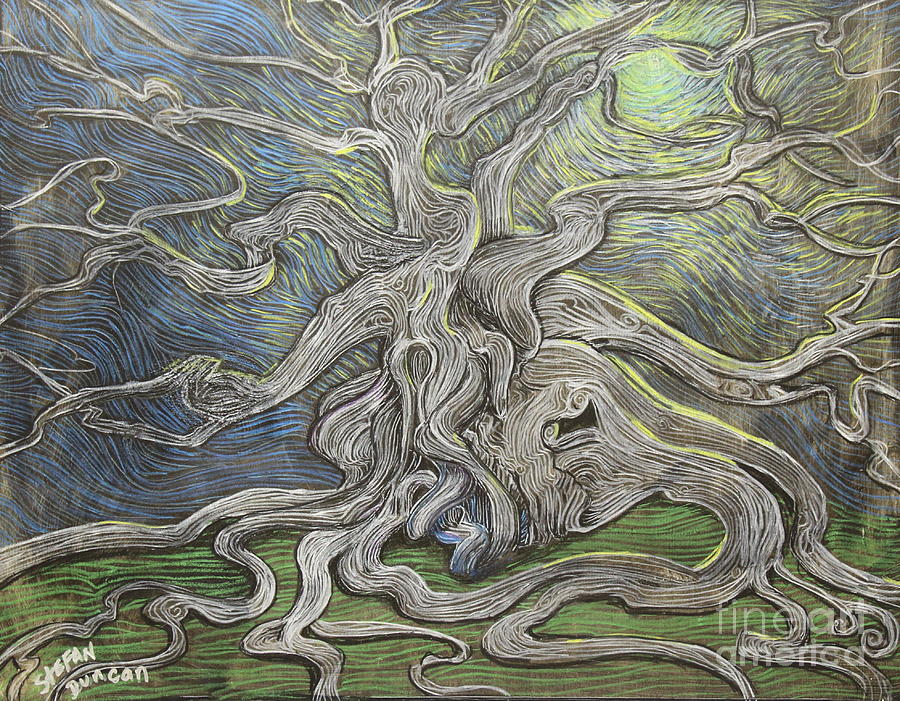 The Tree Of Gluttony Painting by Stefan Duncan