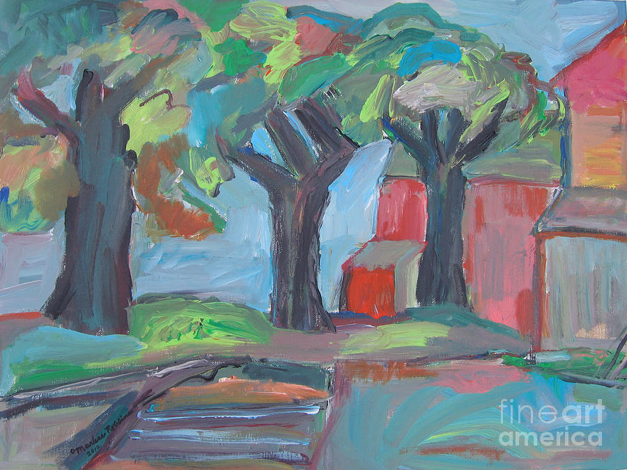 The Trees 2 Painting by Marlene Robbins