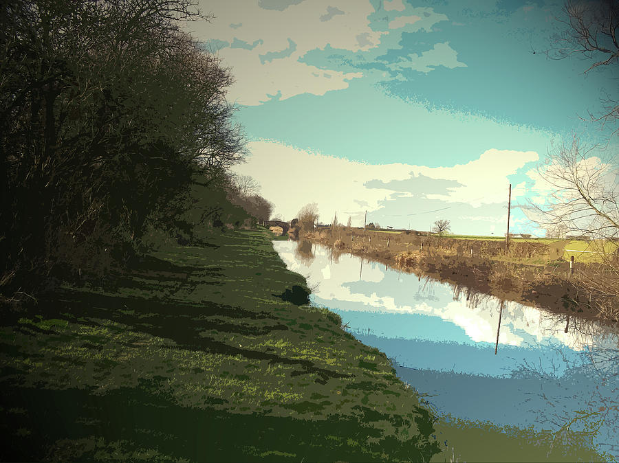 The Trent And Mersey Canal, Pictured Here Between Barrow Drawing by