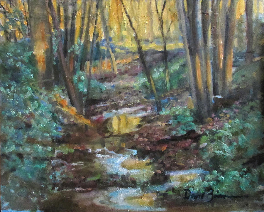 The Tributary Painting by David Zimmerman