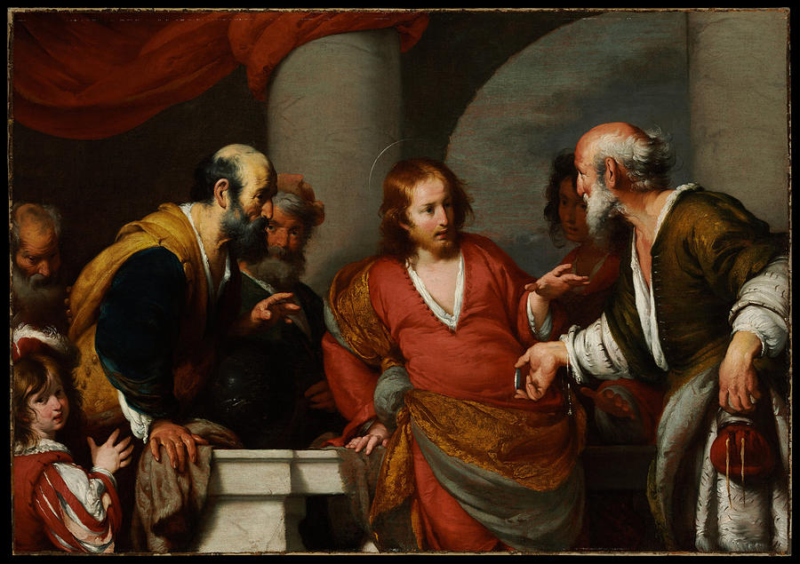 Bernardo Strozzi Painting - The Tribute Money #3 by Bernardo Strozzi
