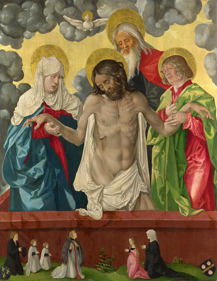 The Trinity and Mystic Pieta Painting by Hans Baldung Grien