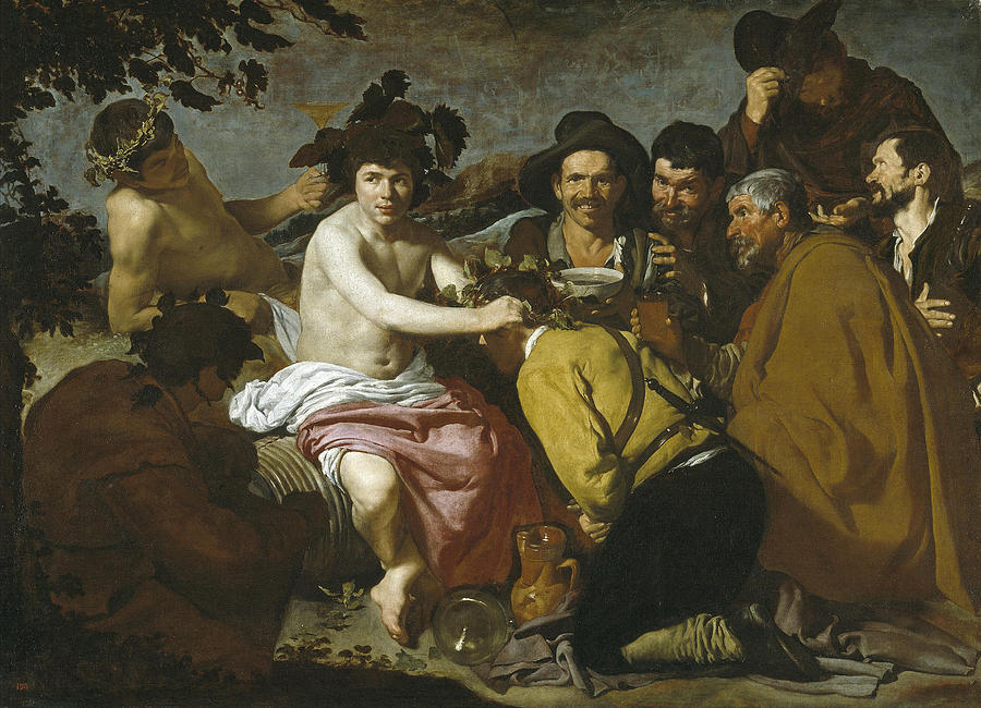 The Triumph of Bacchus Painting by Diego Velazquez