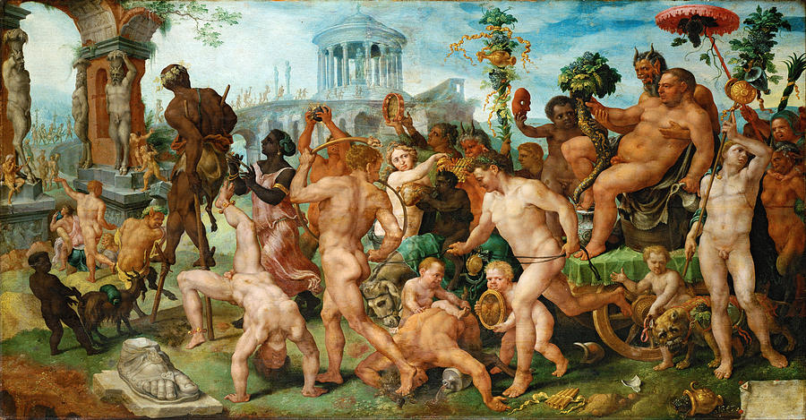 The Triumphal Procession of Bacchus Painting by Maerten van Heemskerck