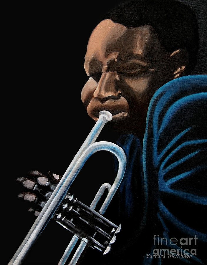 Jazz Painting - The Trumpeter by Barbara McMahon