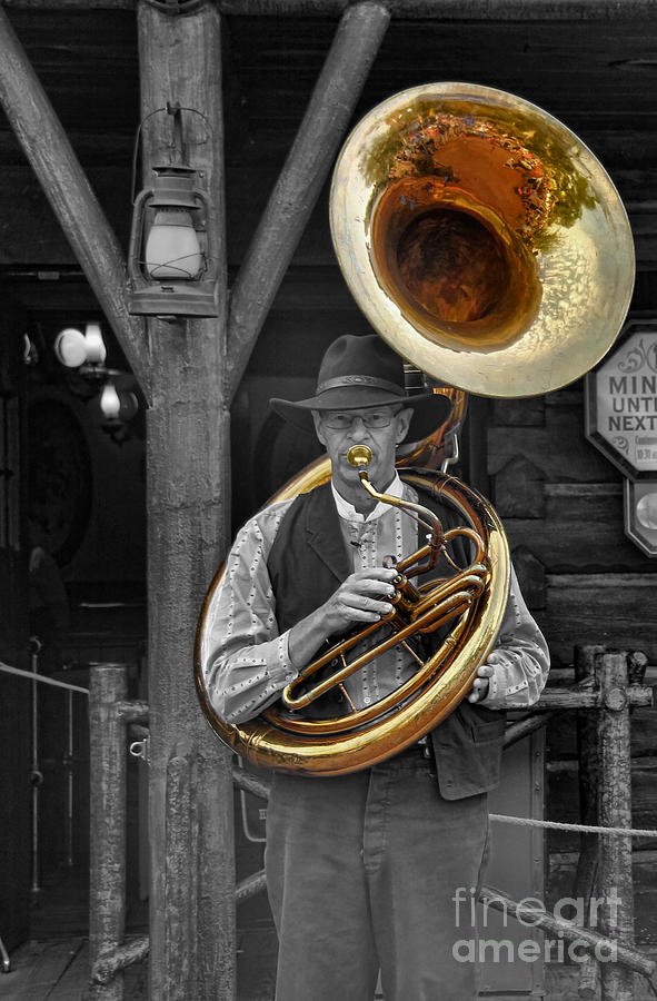 The Tuba Cowboy II Photograph by Lee Dos Santos