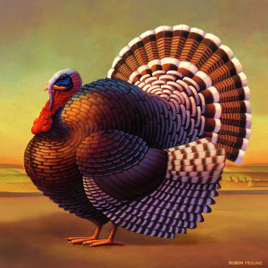 The Turkey Painting by Robin Moline
