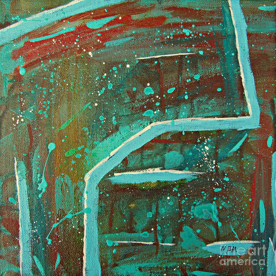 The Turquoise Trail Painting by Mary Mirabal