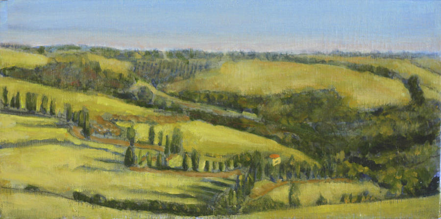 The Tuscan Eve Painting by David Zimmerman