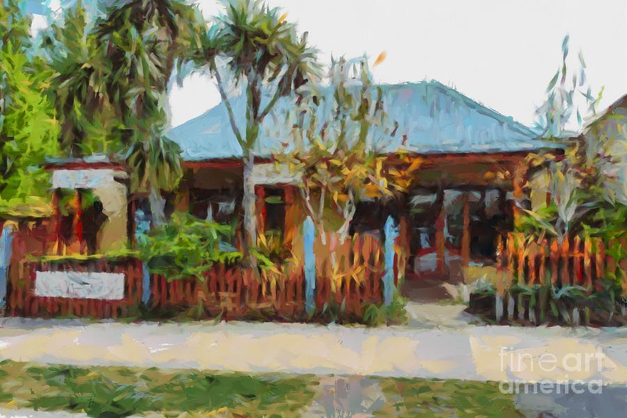 The Tussock Cafe Digital Art by Fran Woods