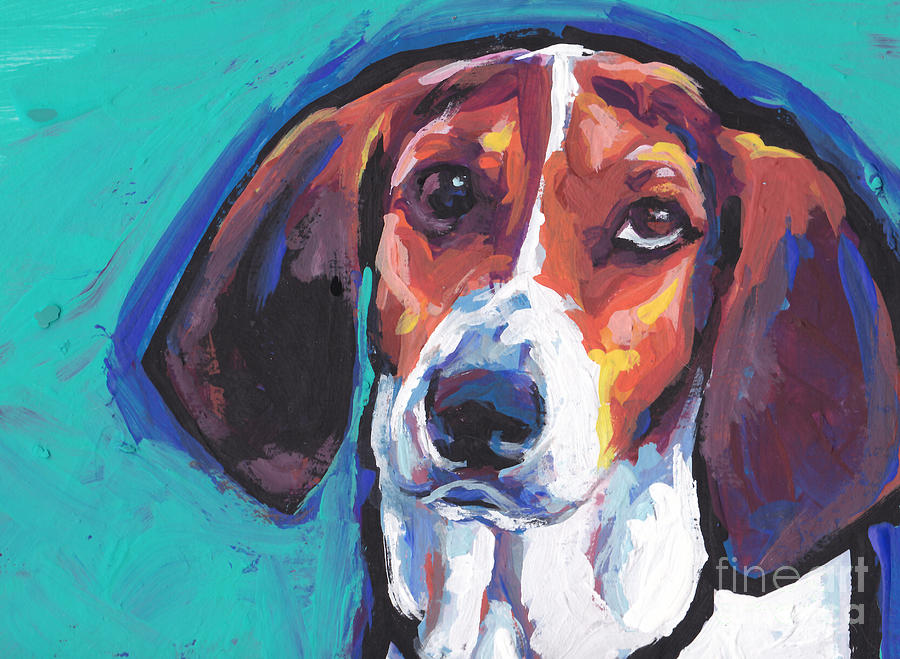 The TW Coonhound Painting by Lea S