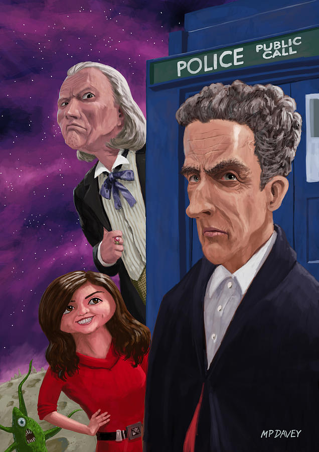 The Twelfth Doctor Who Painting by Martin Davey