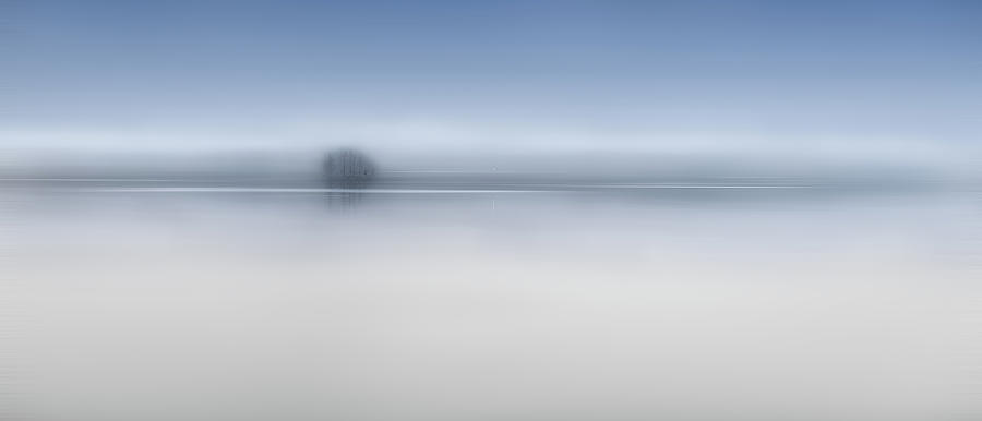 The Twilight River Photograph by Shenshen Dou