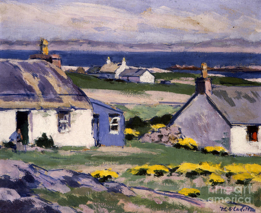 Landscape Painting - The Two Crofts by Francis Campbell Boileau Cadell