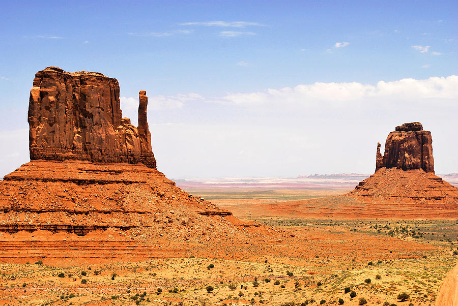 Landscape Photograph - The Two Mittens of Monument Valley by Gregory Ballos