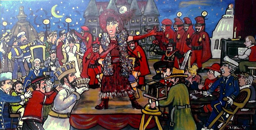 Queen Painting - The Tyranny Of Tradition At Twelve Forty Five by Richard Hubal