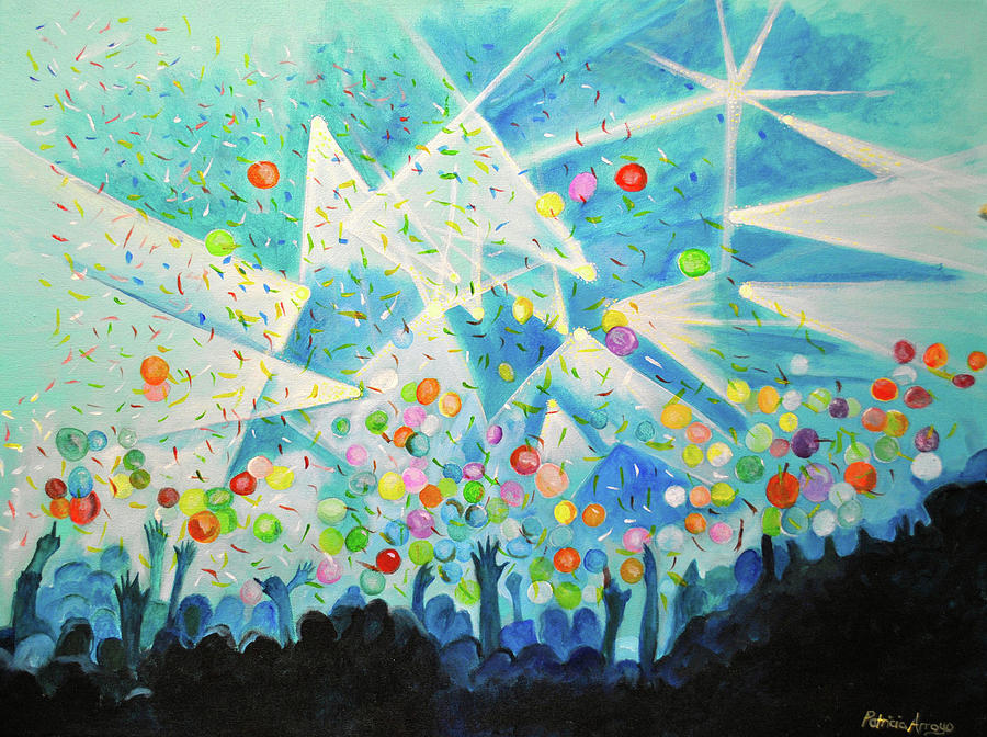 The Um Party Painting by Patricia Arroyo
